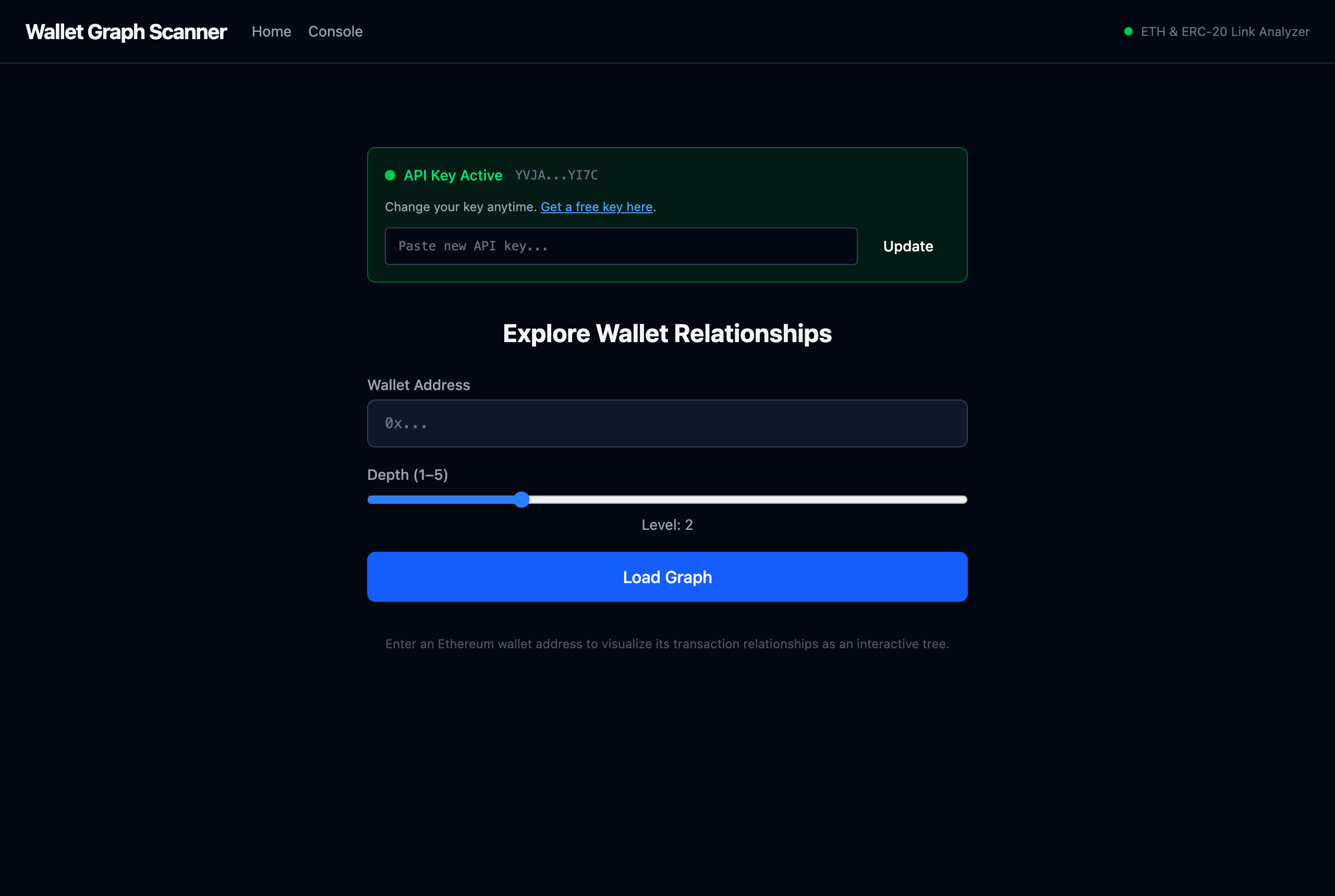 Wallet Graph Scanner
